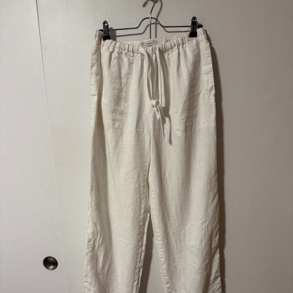 Vince Women's Tie-Front Hemp Pants